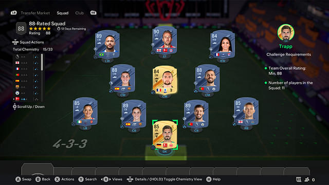 88-Rated Squad [Price - 274,650]