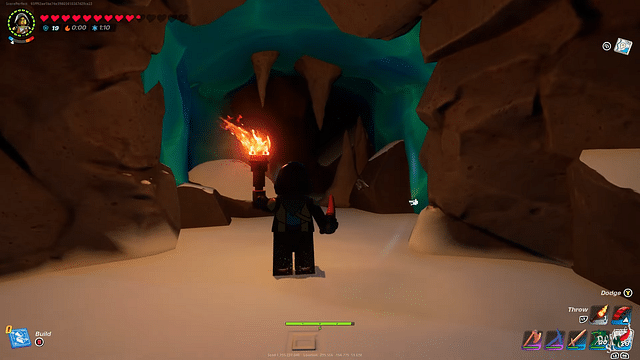 An image showing ice cave in LEGO FN