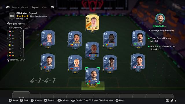 88-Rated Squad [208,450 Ultimate Team coins]