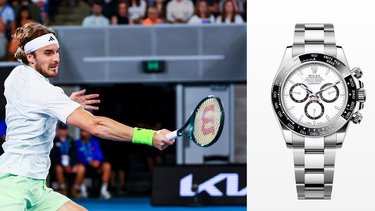 Stefanos Tsitsipas Rolex $40000 Watch Novak Djokovic