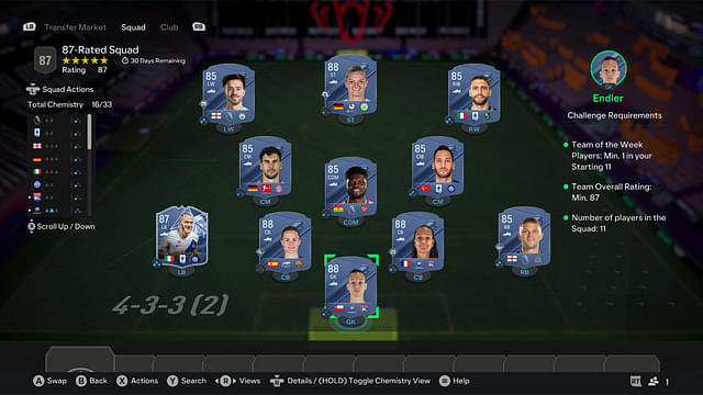 87-Rated Squad [Price - 136,950]