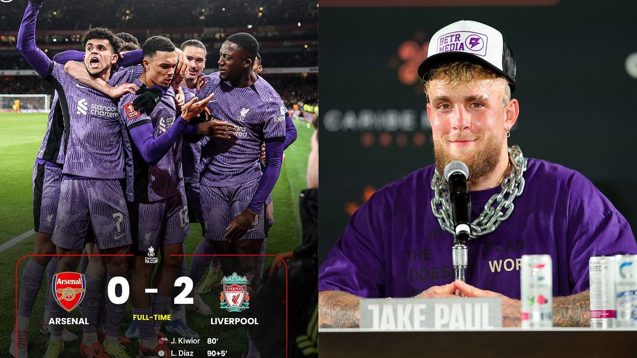 Jake Paul Boosts Support for Liverpool After 2–0 FA Cup Win Against Brother Logan’s Partner Arsenal