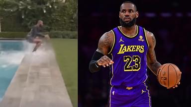 LeBron James Jumping Out of a Pool: Watch Lakers Star’s ‘Creative’ Way of Advertising His LeBron 20s