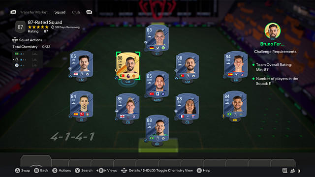 87-Rated Squad [Price- 133,050]