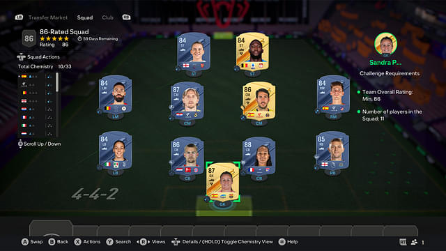 86-Rated Squad [Price- 83,100]