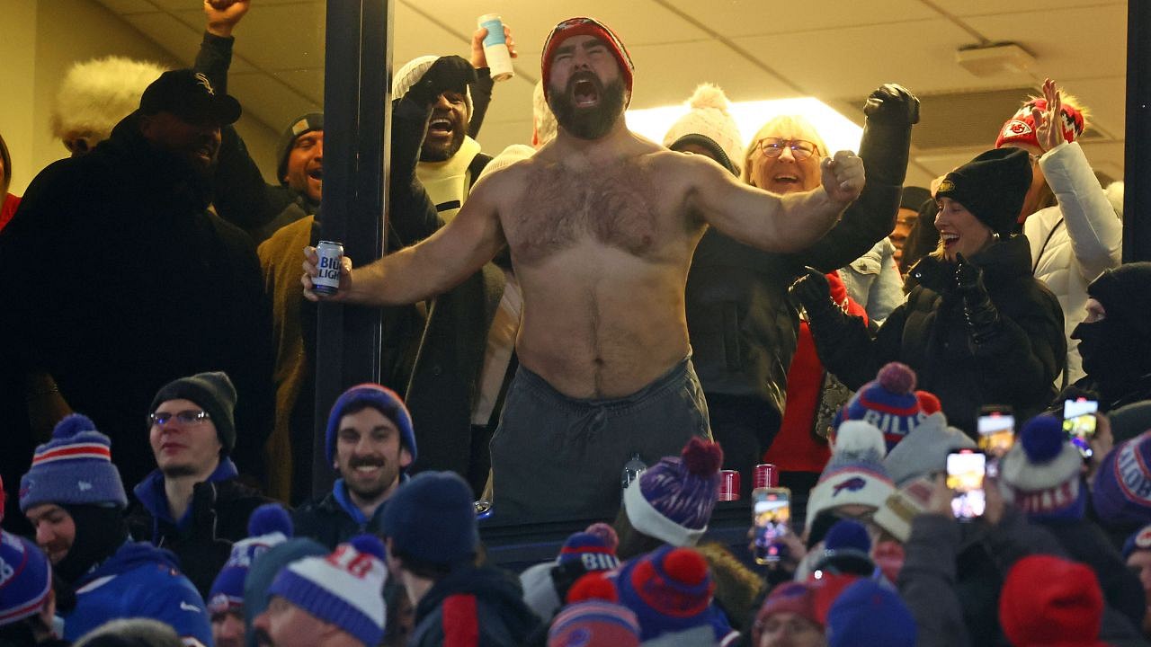 ESPN Host Drops Hilarious Take On Jason Kelce's Shirtless Celebrations ...