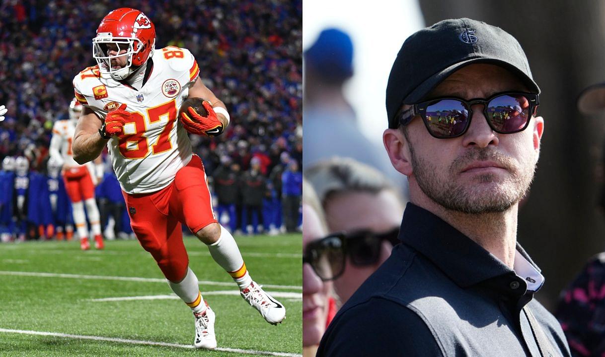 Travis Kelce and Justin Timberlake