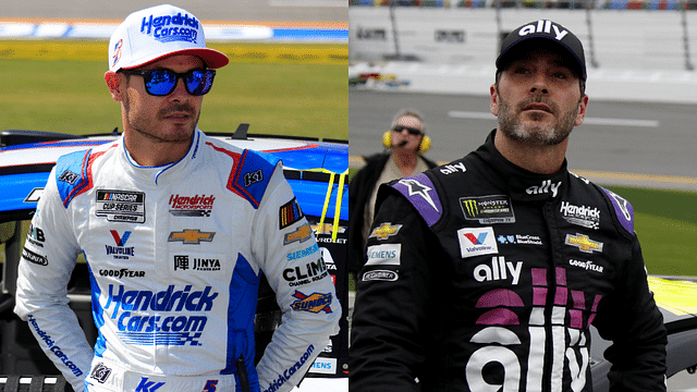 Kyle Larson and Jimmie Johnson