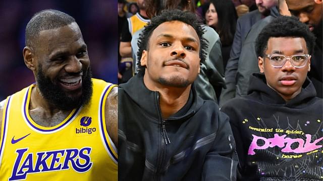 "Smiling Like Never Before! Proud Dad!": LeBron James Can't Get Enough Of His Sons Bronny And Bryce Maximus' Games Last Night