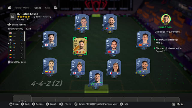 87-Rated Squad [Price- 133,050]