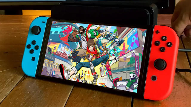 An image showing Hi-Fi Rush on Nintendo Switch which is a Xbox exclusive originally