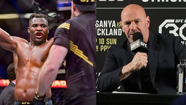 "Dana White Coughing Blood": Forbes' Prediction of Francis Ngannou Earning $20 Million from Anthony Joshua Fight Sparks Wild Fan Reactions