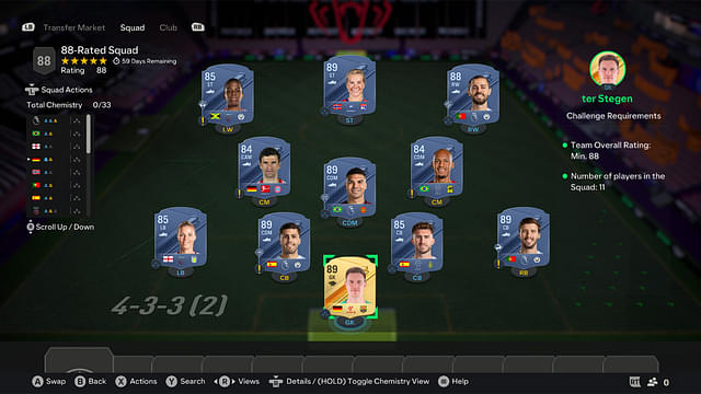 88-Rated Squad [Price- 217,850]