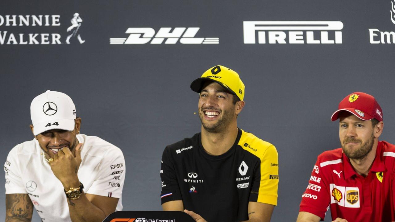 When Daniel Ricciardo Kept Himself in the League of Lewis Hamilton and Sebastian Vettel: “Between Us We Got 8 World Titles”