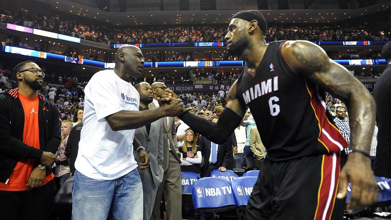 Mj congratulates hot sale lebron