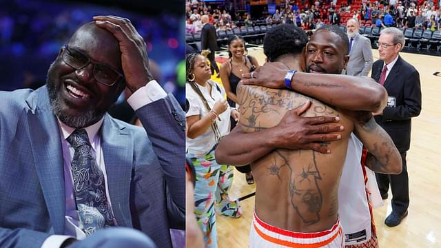 "All The Things That I'm Doing Now, TV, Business": Shaquille O'Neal Shows Off Udonis Haslem's Shoutout To Dwyane Wade During Jersey Retirement