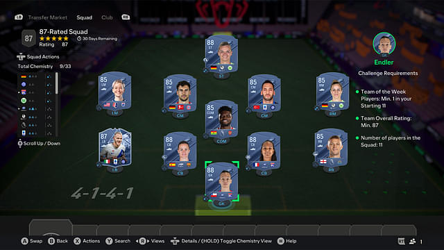 87-Rated Squad [Price - 136,950]