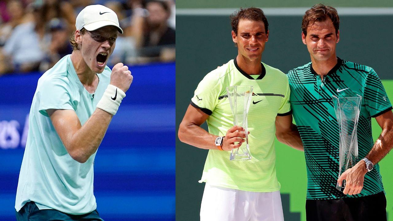 Jannik Sinner One Step Away from Roger Federer Rafael Nadal All Time Record