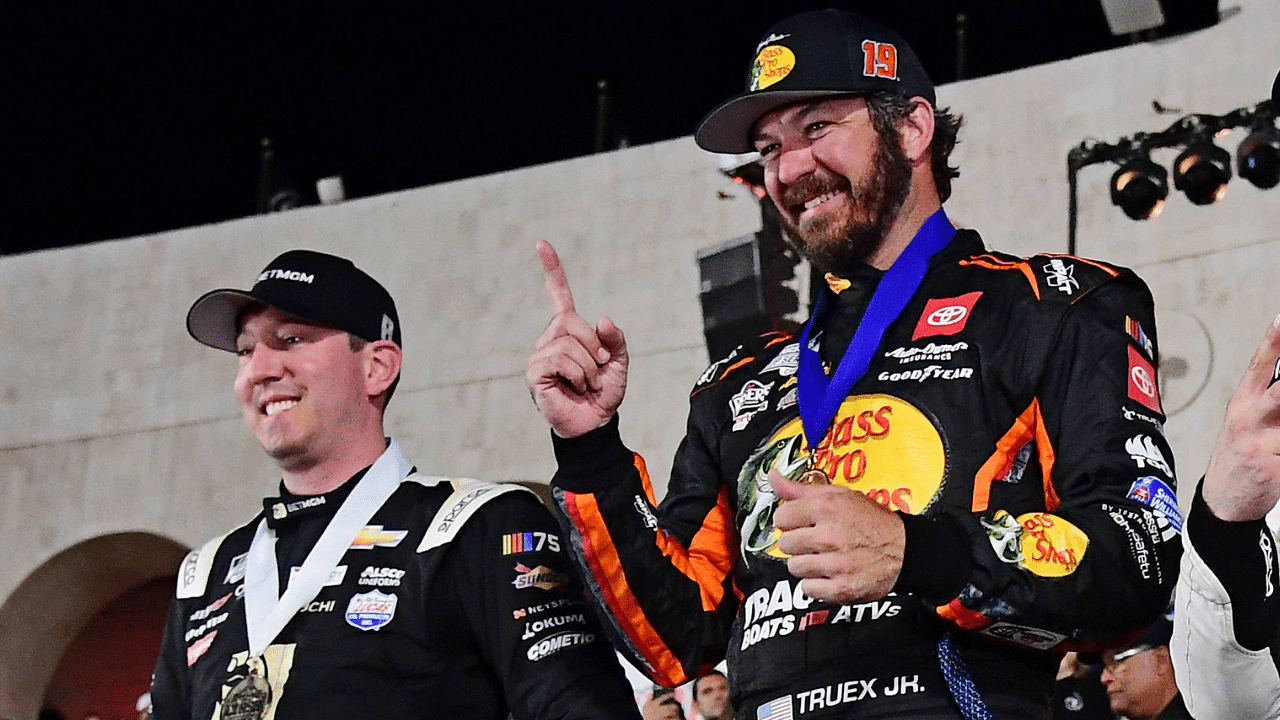 Ex-JGR Teammates Martin Truex Jr. And Kyle Busch Unite Against Common Enemy in NASCAR