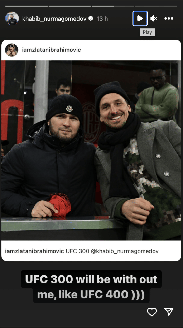 Khabib Nurmagomedov Responds to Zlatan Ibrahimovic With Final Verdict