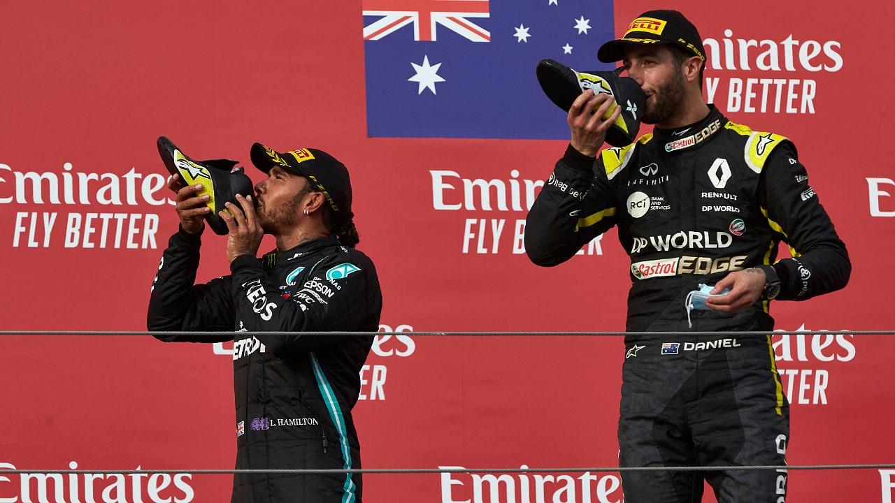 When 'Rascal' Daniel Ricciardo’s Shoey Celebration With Lewis Hamilton Went Wrong - “I Had Stomachache for the Rest of the Afternoon”