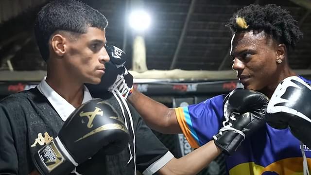 IShowSpeed tries out MMA fight with trained professionals and Luva De Pedreiro