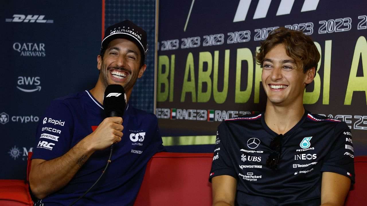 George Russell Races Back to Daniel Ricciardo’s Hilarious Viral Moment ...