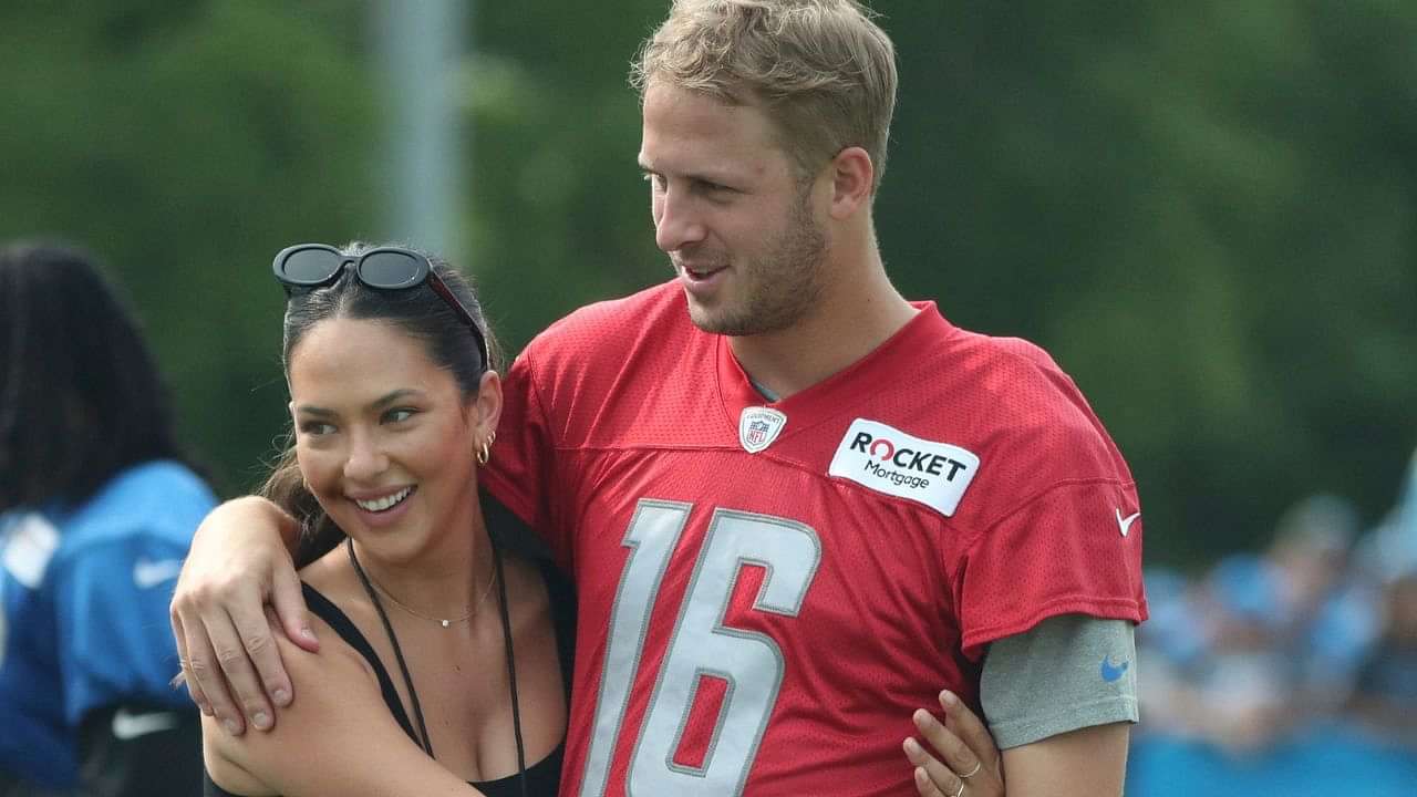 Jared Goffs Gorgeous Girlfriend Christen Harpers Viral Reaction After The Qbs First Win Of 