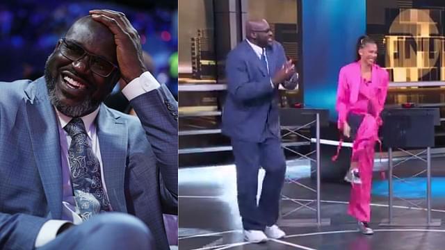 WATCH: Shaquille O’Neal Breaks into Dance While Candace Parker ‘Angrily’ Snaps ‘Blacker the Berry’ Board