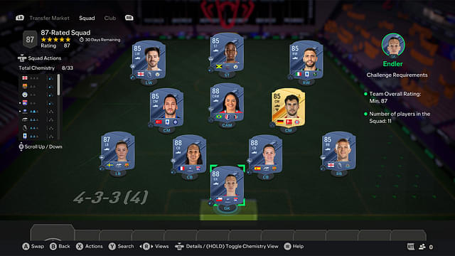 87-Rated Squad [Price - 136,300]