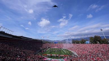 $2 Billion Worth B-2 Stealth Bomber Steals the Spotlight at Rose Bowl, as Jalen Milroe's Alabama Suffers Gut Wrenching OT Loss