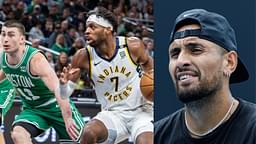 Die-Hard Celtics Fan Nick Kyrgios Calls Out 'Dumb' NBA Referee for Mistake That Handed Pacers the Win