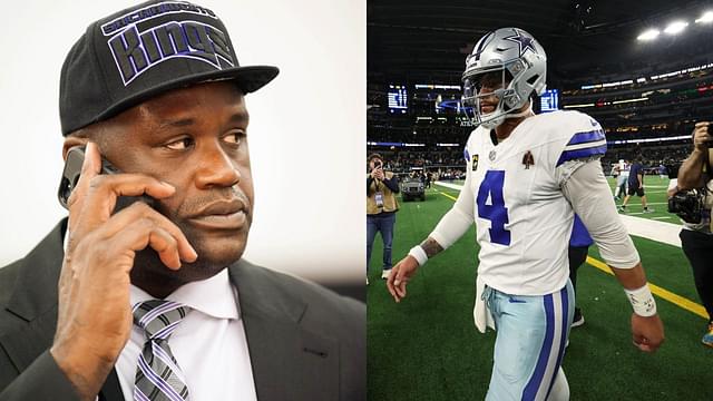 Cowboys Fan Shaquille O’Neal Expresses His Frustration at Dak Prescott After Another Playoff Loss