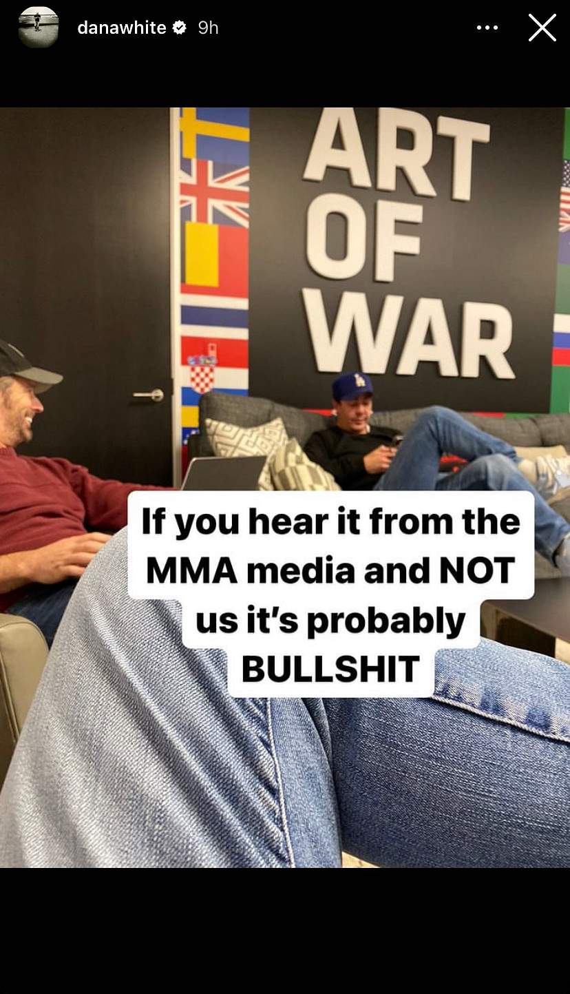 Dana White Instagram Story