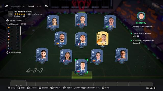 86-Rated Squad [Price - 111,200]