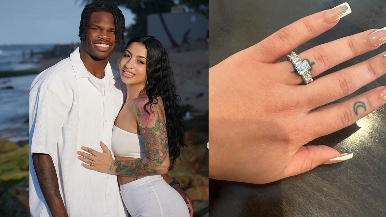 Travis Hunter Engagement: Colorado WR Shares Stunning Visuals of Fiancée Leanna Lenee's Gorgeous Engagement Ring