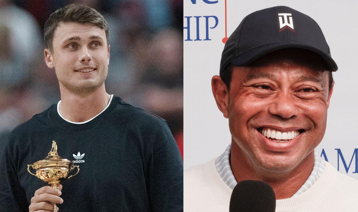 Ludvig Aberg And Tiger Woods