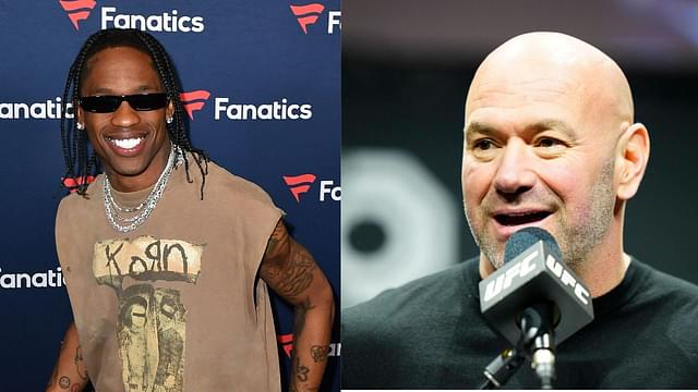 ‘Funny Guy’ Travis Scott Charms UFC CEO Dana White in Their First Meeting at Power Slap 6