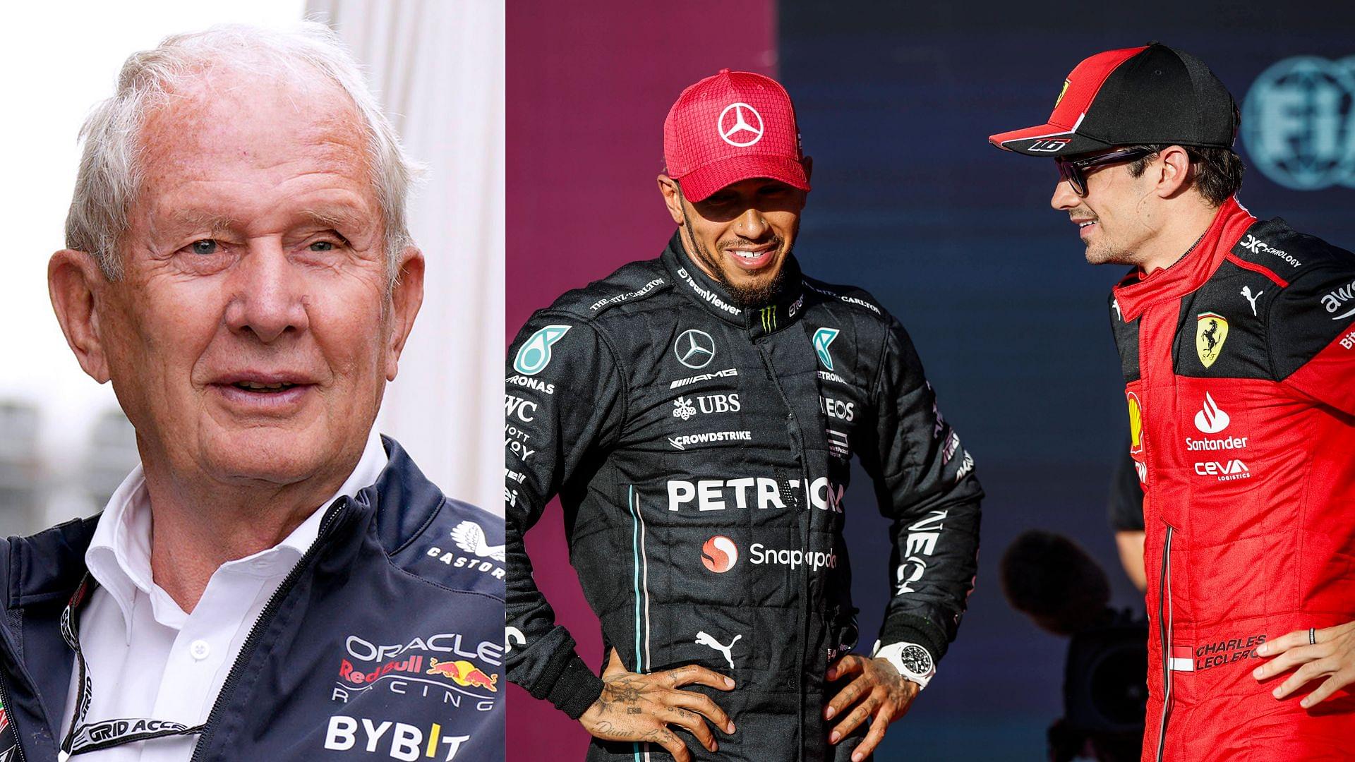 Helmut Marko Picks Lewis Hamilton as His “Horse” to Bet on Over Charles Leclerc at Ferrari