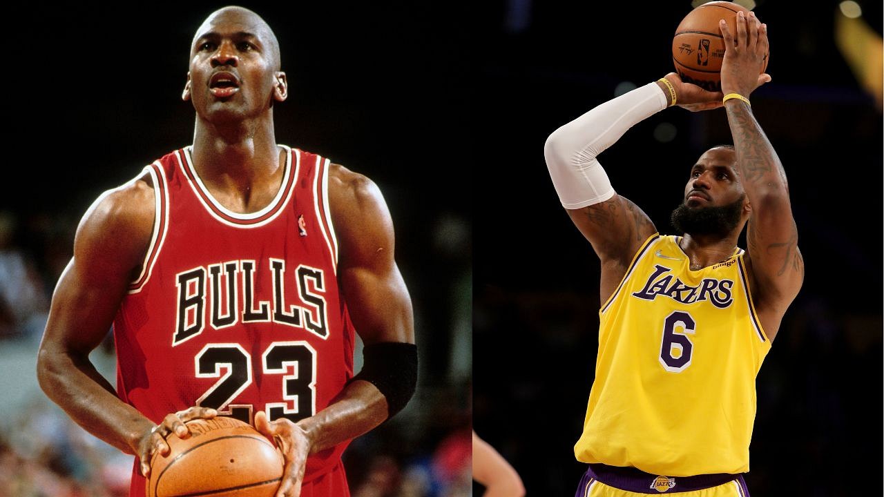 Lebron james and sale michael jordan stats