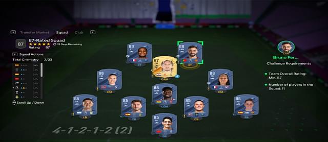 87-Rated Squad [Price - 139,000]