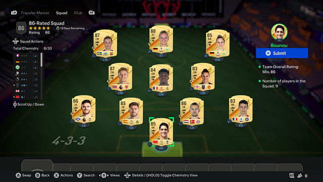 86-Rated Squad [Price - 70.8K]