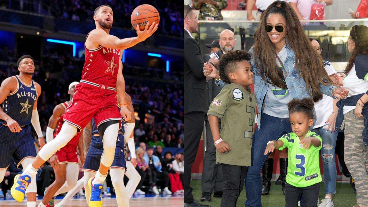 Stephen Curry Prepping Up Russell Wilson's Stepson Future Zahir to Nail 3-Pointers Excites NBA, NFL Fans