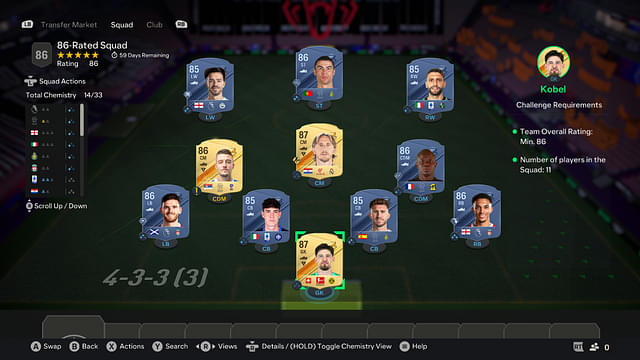 86-Rated Squad [Price - 71K]