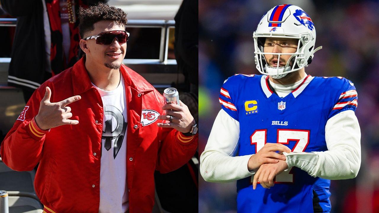 Patrick Mahomes Unfairly Treats a Josh Allen Fan While Celebrating With the Chiefs Kingdom During the Super Bowl Parade