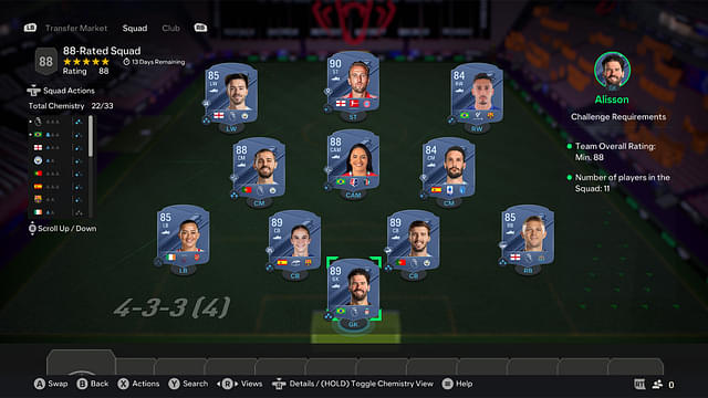 88-Rated Squad [Price - 289,100]