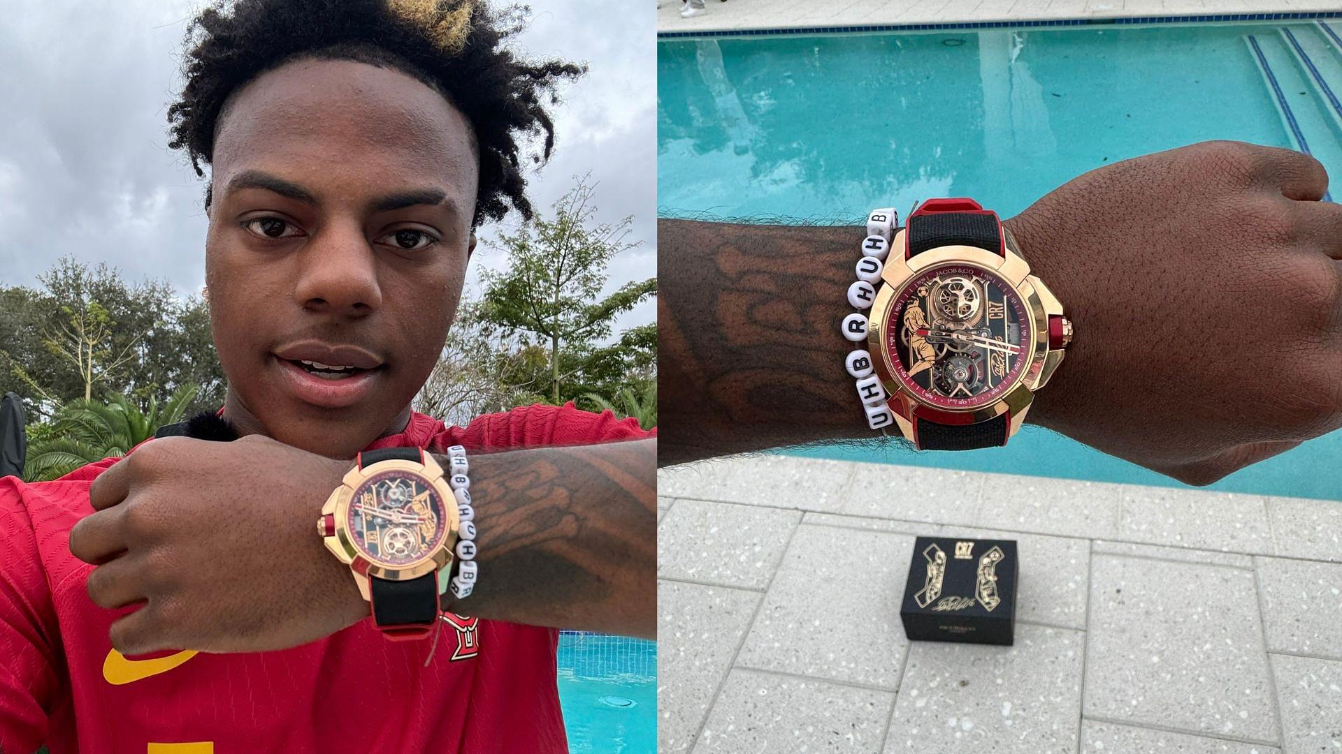 IShowSpeed flexes about the CR7 watch on his Valentine's Day Date in Brazil