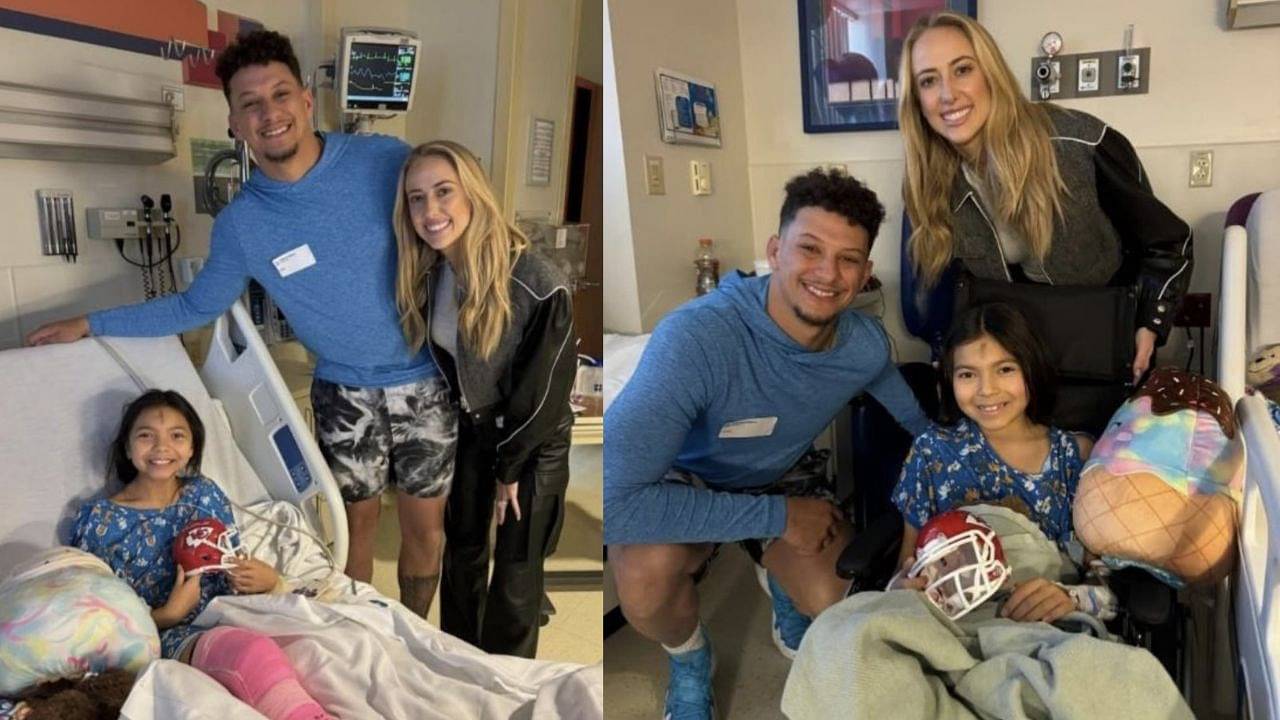 IN PICTURES: Power Couple Brittany & Patrick Mahomes Visit Children's Mercy Hospital to Support Victims of Public Shootings