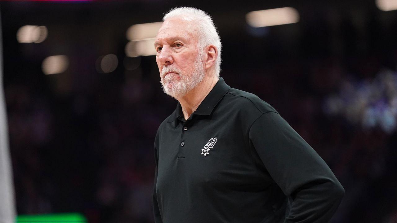 Greg Popovich mans the sidelines for the San Antonio Spurs