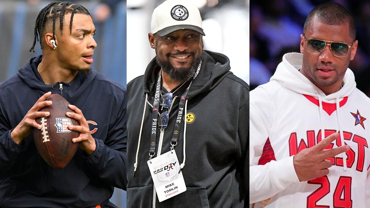 "Lot of Meat Left on That Bone": Mike Tomlin Is Super Excited to Work Alongside Justin Fields & Veteran Russell Wilson